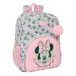 Disney Minnie "Minty" Mochila Escolar Adaptable a Carro Rosa Floral