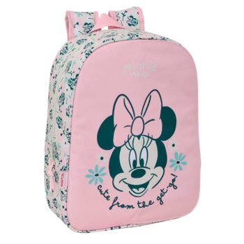 Disney Minnie "Minty" Mochila Infantil Adaptable Carro Rosa/Floral