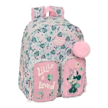 Disney Minnie Mouse 'Minty' Mochila Infantil Rosa Floral SAFTA Oficial