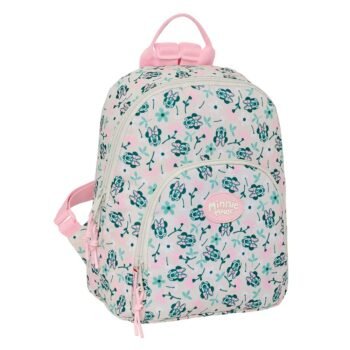 Mini Mochila Infantil Disney Minnie "Minty" Rosa Floral - SAFTA