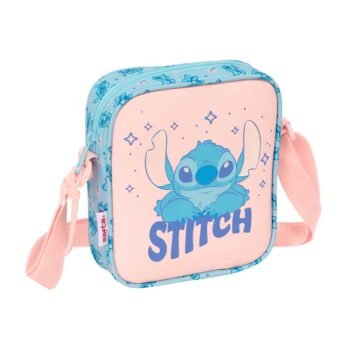 Disney Lilo & Stitch Ohana - Bolsito Bandolera Stitch SAFTA Azul Claro