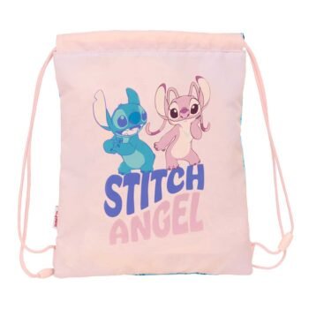 Disney Lilo & Stitch Ohana Saco Plano Junior Azul Claro Escolar