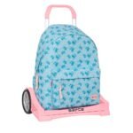 Disney Lilo & Stitch Ohana Mochila con Carro Evolution Azul/Claro