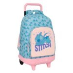 Disney Lilo & Stitch Ohana Mochila Grande Ruedas Compact Extraíble Azul