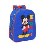 Mochila Infantil Mickey Mouse Today Adaptable Carro Azul SAFTA Oficial