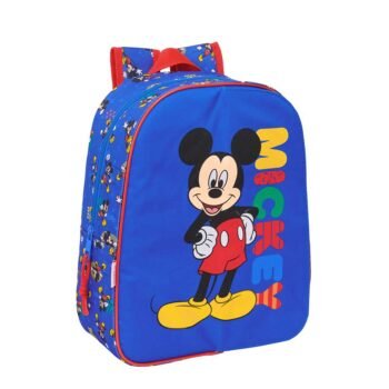 Mochila Infantil Mickey Mouse Today Adaptable Carro Azul SAFTA Oficial