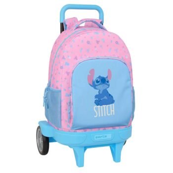 Mochila con Ruedas Disney Lilo & Stitch Stitch Bright Rosa Claro SAFTA