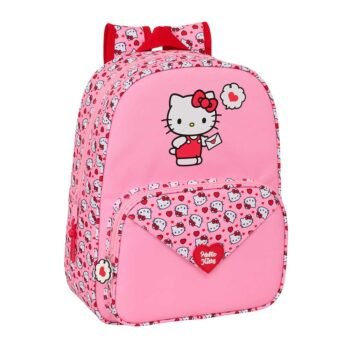 Hello Kitty Mochila Infantil Rosa SAFTA Adaptable a Carro