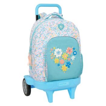 Moos Fiori Mochila Grande con Ruedas Escolar Multicolor