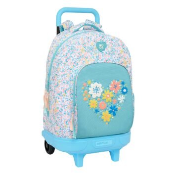 Mochila Ruedas Moos Fiori Compacta Reciclada Extensible Multicolor