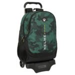 Kelme Camo Mochila Juvenil Verde/Negro con Carro Extraíble