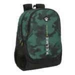 Kelme Mochila Escolar Adaptable Carro "Camo" Verde/Negro
