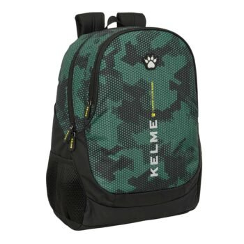Kelme Mochila Escolar Adaptable Carro "Camo" Verde/Negro