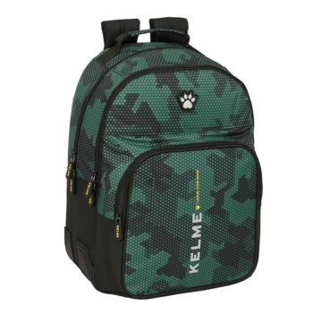 Kelme Camo Mochila Doble Adaptable a Carro Verde Negra SAFTA