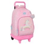 Glowlab Kids Mochila con Ruedas Extraíble Compacta Rosa