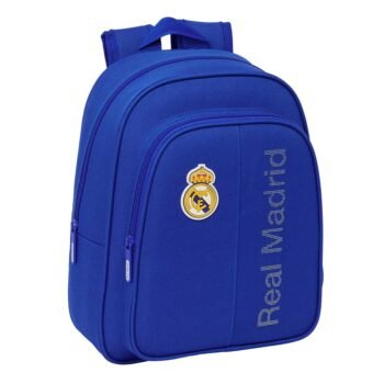 Mochila Escolar Real Madrid Adaptable Carro Azul Oficial LaLiga SAFTA