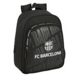 F.C. Barcelona Mochila Escolar Negra SAFTA Adaptable a Carro Oficial