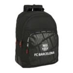 Mochila Doble F.C. Barcelona Negra Adaptable a Carro SAFTA LaLiga
