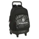 Mochila Grande Ruedas Compact Extraíble F.C. Barcelona LaLiga Negra