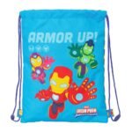 Saco Plano Junior Marvel Avengers Iron Man Multicolor Oficial SAFTA