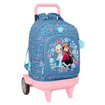 Mochila Carro SAFTA Disney Frozen Compact Extraíble AZUL Ruedas