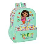 Dora Mochila Escolar Adaptable Carro TURQUESA - SAFTA Oficial