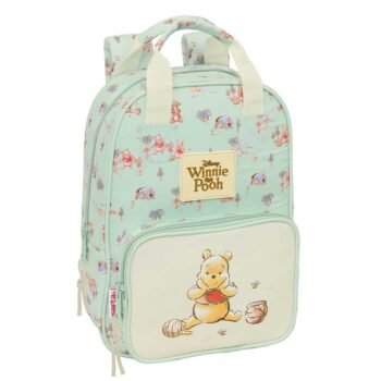 Mochila Infantil Winnie The Pooh con Asas | Tonalidades Verde Pastel