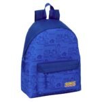 Mochila Escolar Sonic SAFTA Azul para Niños | SuperMochilas Oficial