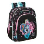 Monster High Mochila Junior Adaptable a Carro Negra