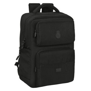 LaLiga Real Madrid Premium Mochila Portátil 15,6'' USB NEGRO