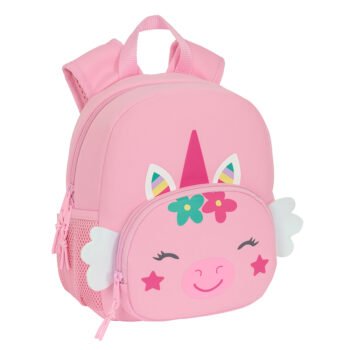 Articulos Safta Mochila Neopreno Unicornio Rosa Preescolar