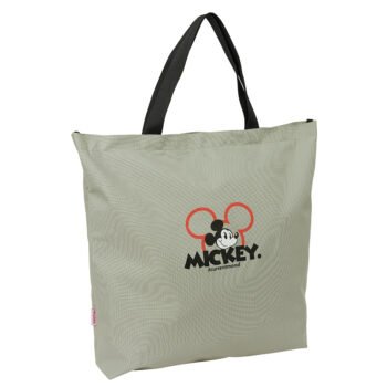 Disney Mickey Mood Bolsa Shopper Gris SAFTA - Estilo y Comodidad Oficial