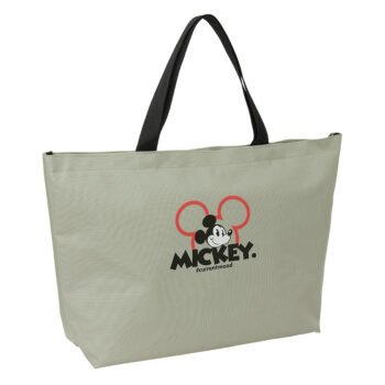 Disney Mickey Mood Bolsa de la Compra Plegable Gris