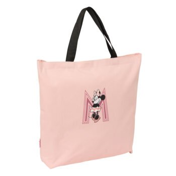 Bolsa Shopping Disney Minnie Blush Rosa Oficial SAFTA