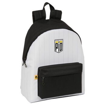 Mochila Kings League Pío Escolar Negro/Blanco Oficial SAFTA