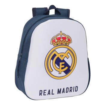 Mochila Real Madrid 3D Oficial LaLiga Blanca y Azul Infantil
