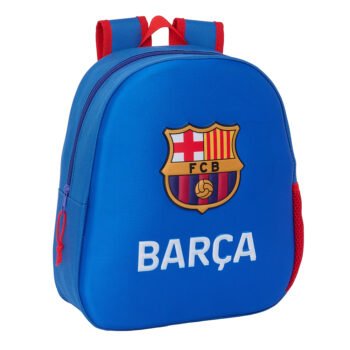 Mochila Infantil F.C. Barcelona 3D Azul LaLiga Oficial SuperMochilas