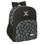 One Piece "Pirates" Mochila Junior Adaptable Carro NEGRO