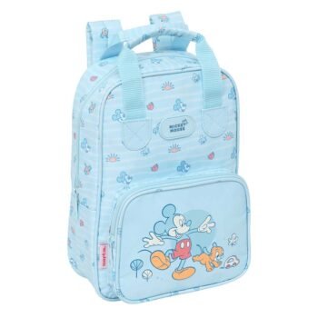 Mochila Infantil Disney Mickey Mouse Baby Azul Claro SAFTA
