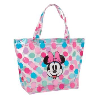 Disney Minnie Mouse Beach Bolso Shopping Transparente Multicolor
