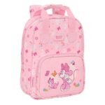 Mochila Infantil Disney Minnie Baby Con Asas Rosa SAFTA