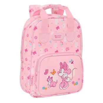 Mochila Infantil Disney Minnie Baby Con Asas Rosa SAFTA