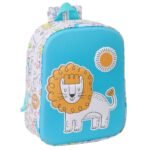 Articulos Safta Lion 3D: Mochila Guardería Infantil Blanco/Azul