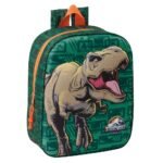 Mochila Guardería Jurassic World 3D Verde Oscuro Oficial SAFTA