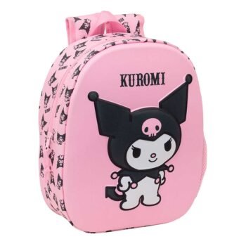 Mochila Infantil Kuromi 3D Rosa SAFTA Oficial