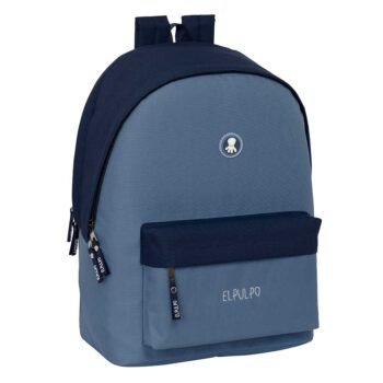 El Pulpo Azul Mochila Doble para Portátil 15,6'' USB