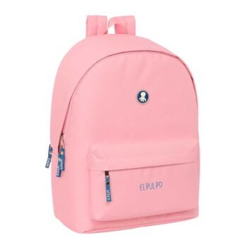El Pulpo Mochila Juvenil Doble Portátil 15,6" USB Rosa