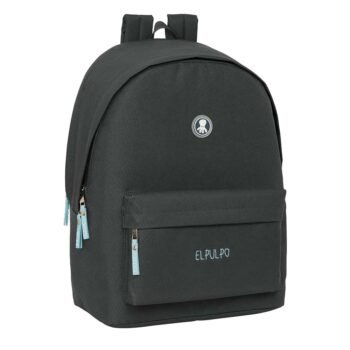 SAFTA El Pulpo Grafito Mochila Doble Portátil 15,6" USB Gris