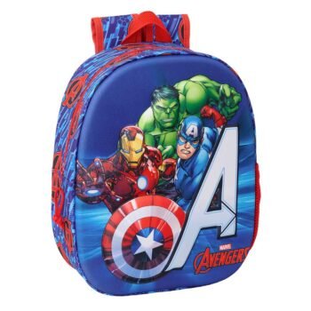 Mochila Marvel Avengers 3D SAFTA Azul Oscuro Infantil