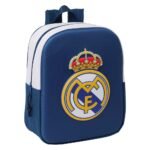 Real Madrid Mochila Guardería 3D Negra | Safta Oficial Infantil